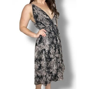 Topshop Black Snake Print Dress Size 4